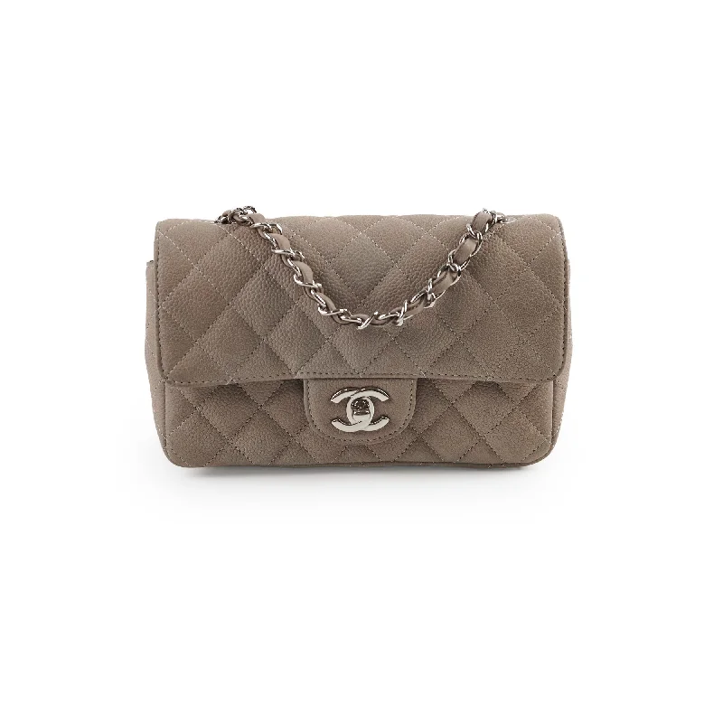 Chanel Medium Tote Bag for Office LadiesChanel Mini Rectangular Grey Caviar