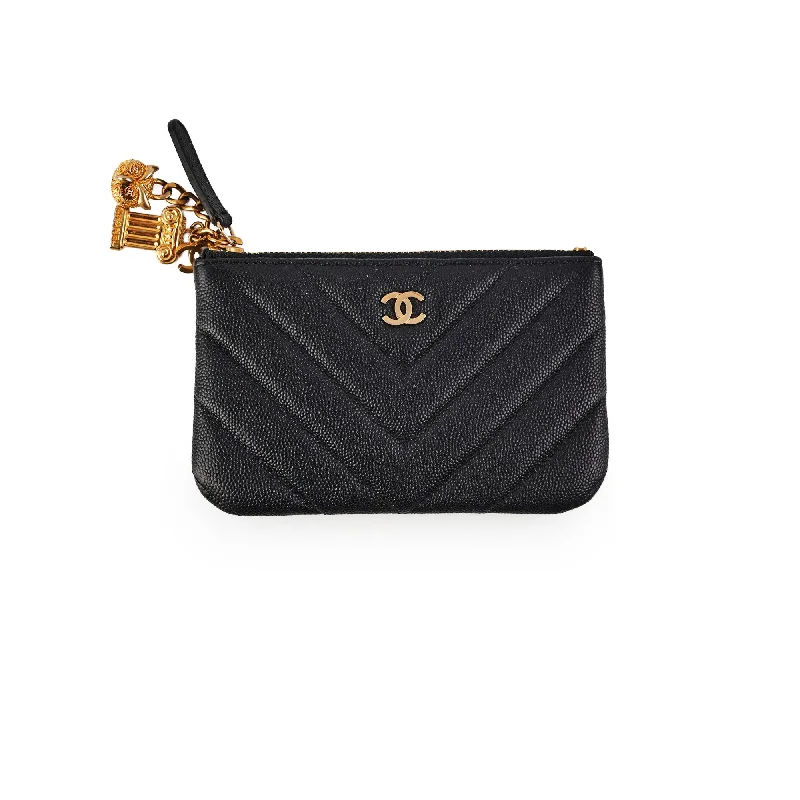 Chanel Classic Flap Bag for Evening PartyChanel Seasonal O Case Caviar Black