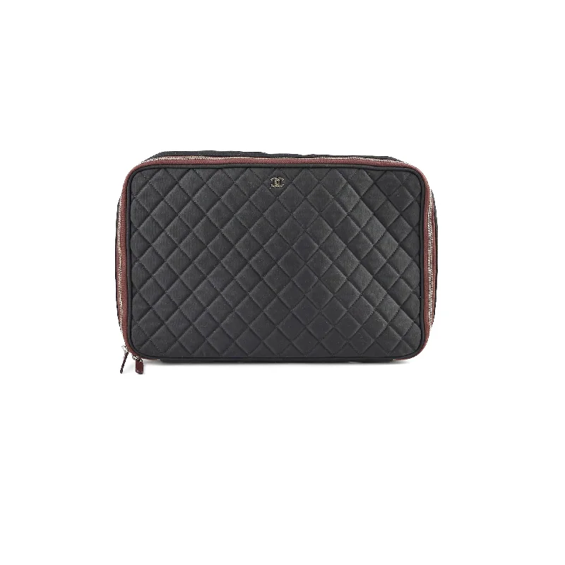 Chanel Limited Edition Handbag for CollectorsChanel Quilted Laptop Zipper Case Black