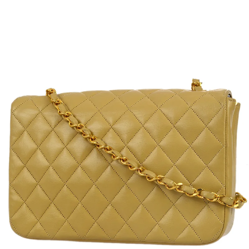 Chanel All - Match Handbag for Versatile StylingChanel 1986-1988 Beige Lambskin Small Round Flap Bag