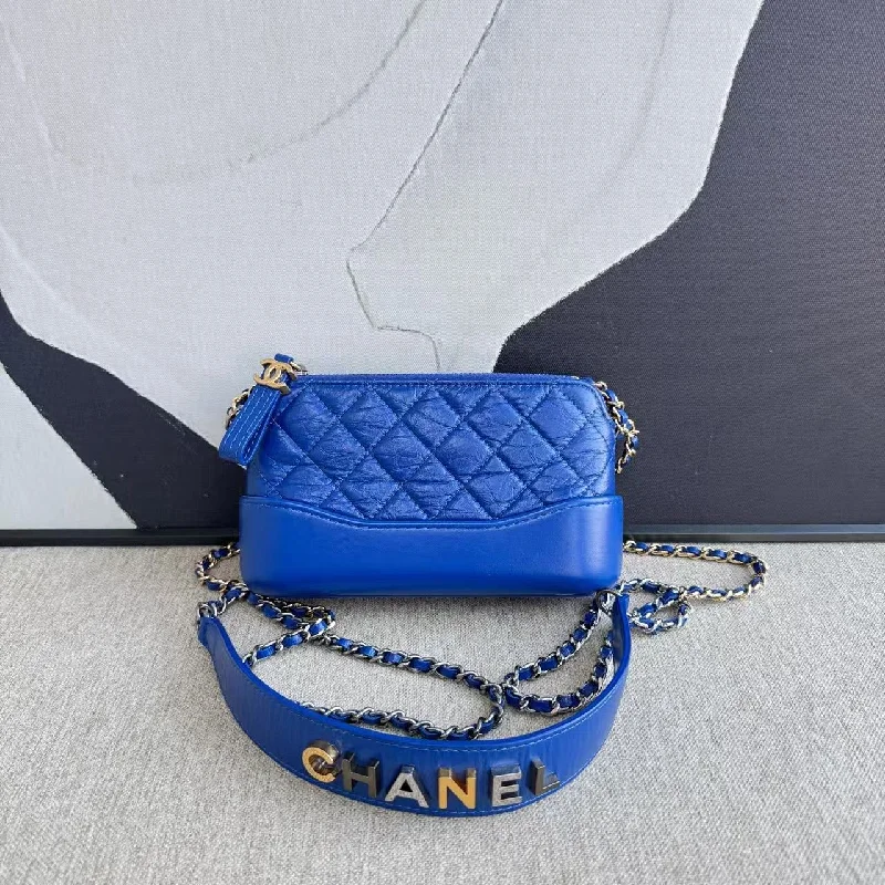 Chanel Handbag with Adjustable Strap for ComfortChanel Mini Gabrielle Blue Quilted Leather Bag 2019-2020