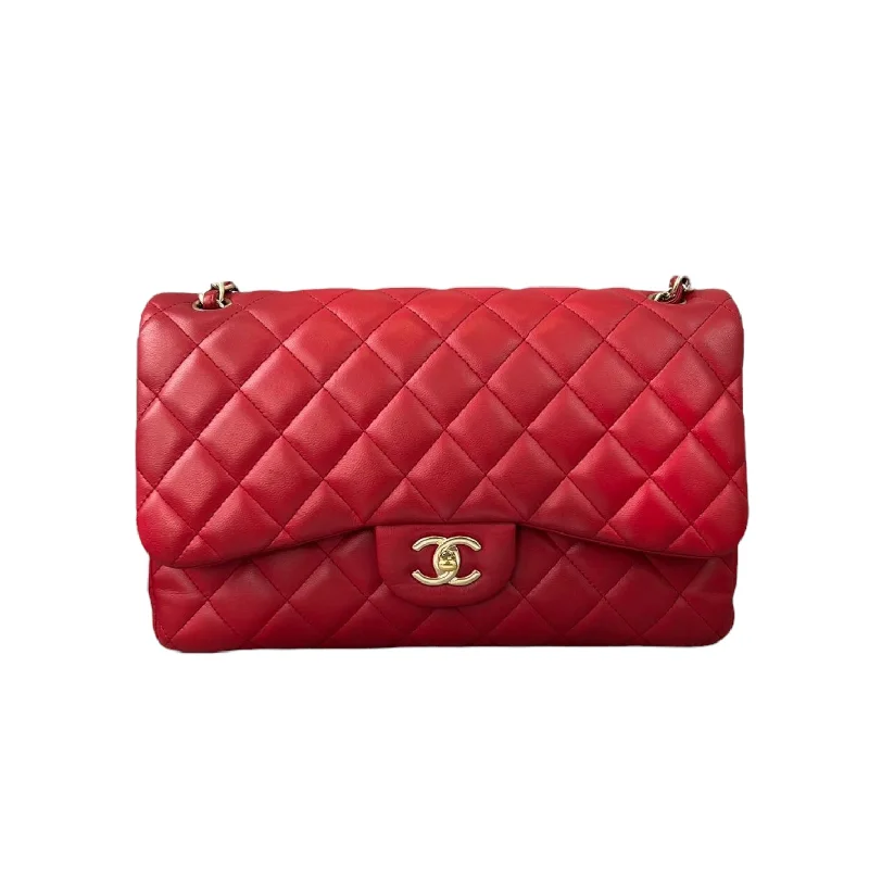 Chanel Medium Tote Bag for Office LadiesChanel Double Flap Jumbo Lambskin Red GHW