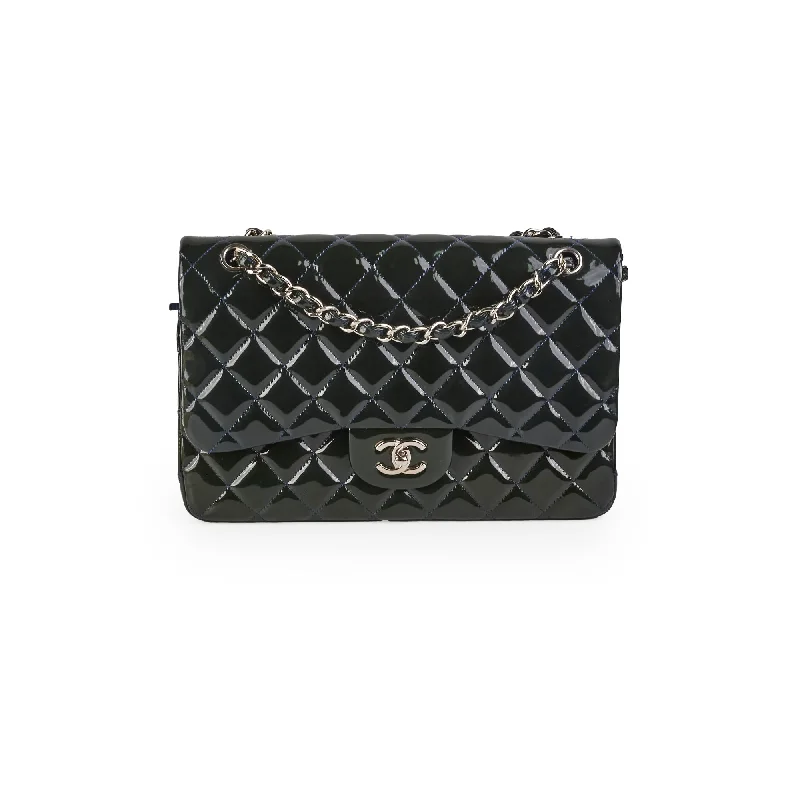 Chanel Small Crossbody Bag for TravelChanel Blue Patent Jumbo