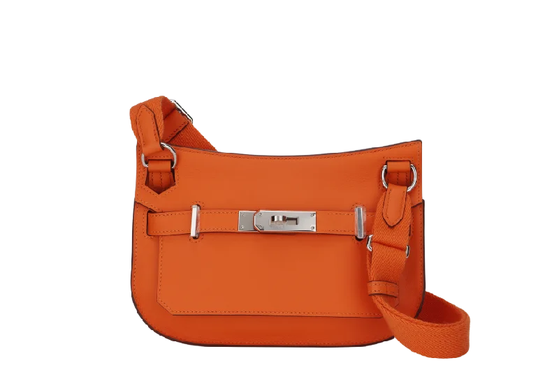 HERMES SAC JYPSIERE MINI (STAMP B) ORANGE MINIUM COLOR VEAU SWIFT  WITH SANGLE WOOLY UNIE ALOR DUST COVER & BOX